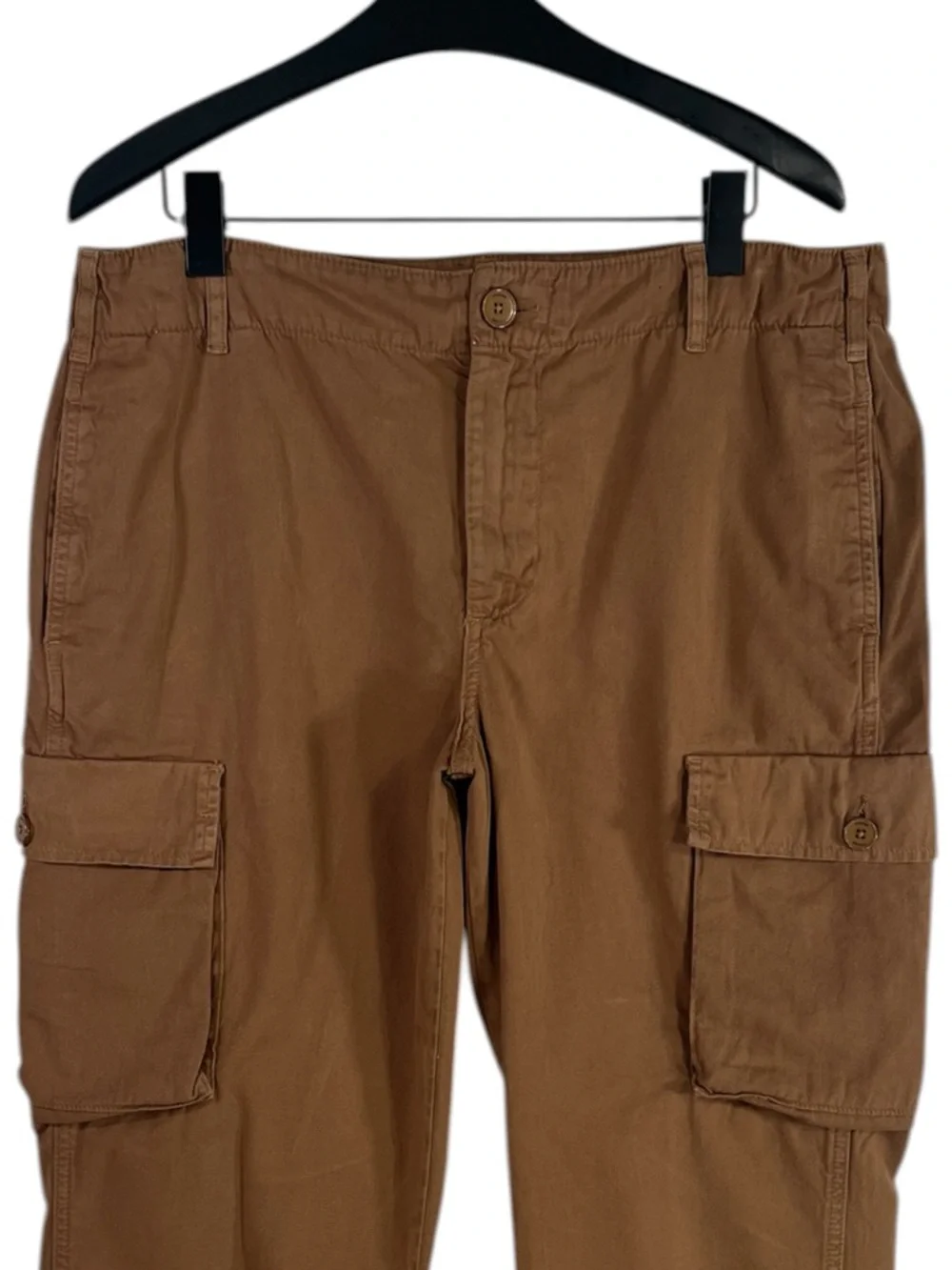 Frame Denim Relaxed Fit Utility Cargo Pant size 31 in Washed Latte Brown